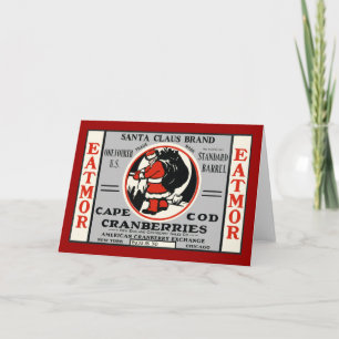 Cartes Pour Fêtes Annuelles Cape Cod Cranberry Santa