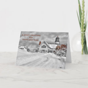 Cartes Pour Fêtes Annuelles Cape Elizabeth Light Christmas