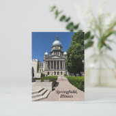 Cartes Pour Fêtes Annuelles Capitole de l'État de l'Illinois à Springfield (Debout devant)