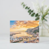 Cartes Pour Fêtes Annuelles Capri, Mer Tyrrhénienne, Italie (Debout devant)