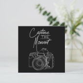 Cartes Pour Fêtes Annuelles Capture Moment Camera Photographe (Debout devant)