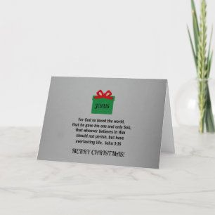 Cartes Pour Fêtes Annuelles Car Dieu a tant aimé le monde...