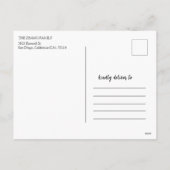 Cartes Pour Fêtes Annuelles Caractère chinois unique en 3D 福 photo hiver (Dos)