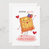 Cartes Pour Fêtes Annuelles Caractère gaufre Vintage Valentine (Devant / Derrière)