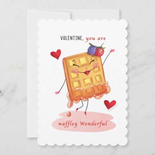 Cartes Pour Fêtes Annuelles Caractère gaufre Vintage Valentine (Devant)