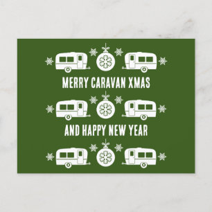 Cartes Pour Fêtes Annuelles Caravan Joyeux Camping de Noël