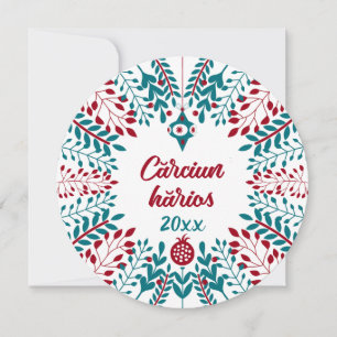 Cartes Pour Fêtes Annuelles Cărciun hărios, Aromanian Vlach voeux de Noël