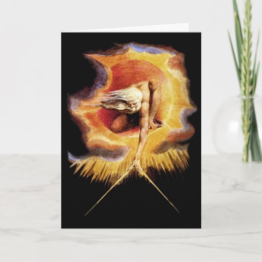 Cartes Pour Fêtes Annuelles Card:  Ancient of Days ! William Blake (Devant)