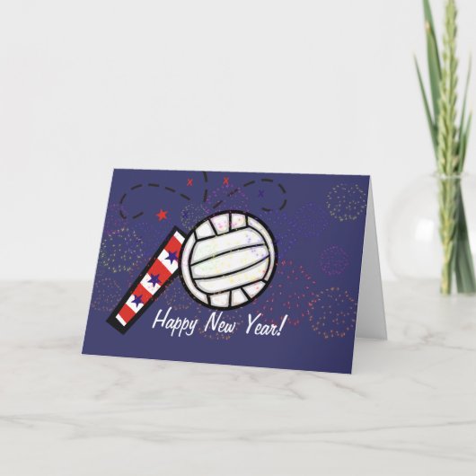 Cartes Pour Fêtes Annuelles Card (volley-ball) (Devant)