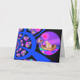 Cartes Pour Fêtes Annuelles Card : Wheaten Terrier Fantasy Journey