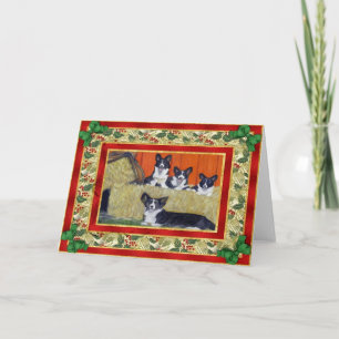 Cartes Pour Fêtes Annuelles Cardigan Welsh Corgi Dog Blank Christmas Card