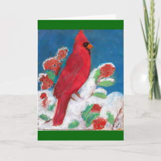 Cartes Pour Fêtes Annuelles Cardinal Christmas Card