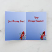 Cartes Pour Fêtes Annuelles Cardinal de Noël (Intérieur)