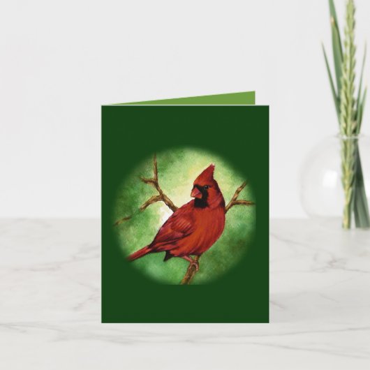 Cartes Pour Fêtes Annuelles Cardinal de Noël (Devant)