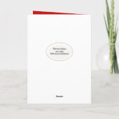 Cartes Pour Fêtes Annuelles Cardinal de Noël dans l'arbre (Dos)