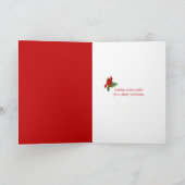 Cartes Pour Fêtes Annuelles Cardinal de Noël dans l'arbre (Intérieur)