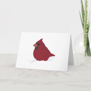 Cartes Pour Fêtes Annuelles Cardinal Rouge à Noël des neiges