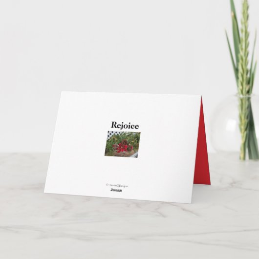 Cartes Pour Fêtes Annuelles Cardinal rouge en Bonnes Fêtes de neige (Dos)