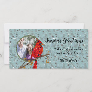 Cartes Pour Fêtes Annuelles Cardinal Rouge, l'oiseau de Noël