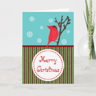 Cartes Pour Fêtes Annuelles Cardinal Whimsical Christmas Grey Card