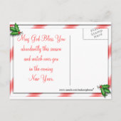 Cartes Pour Fêtes Annuelles CardinalsIcyFeederPostcard-personnaliser (Dos)