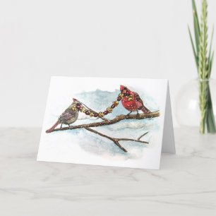 Cartes Pour Fêtes Annuelles Cardinaux de Noël