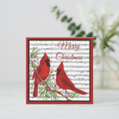 Cartes Pour Fêtes Annuelles Cardinaux de Noël (Debout devant)