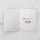 Cartes Pour Fêtes Annuelles Cardinaux rouges de Noël en forêt d'hiver (Intérieur)