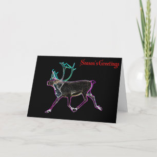 Cartes Pour Fêtes Annuelles Caribou électrique