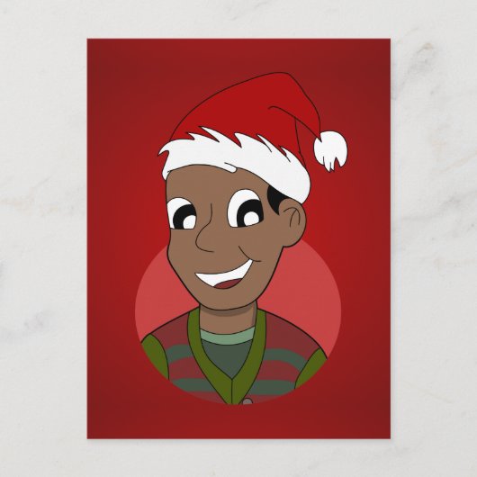 Cartes Pour Fêtes Annuelles Caricature de Noël (Devant)