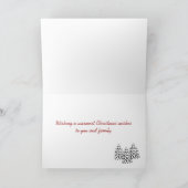 Cartes Pour Fêtes Annuelles Caricature du Laboratoire Jaune cool Noël Snow Woo (Intérieur)