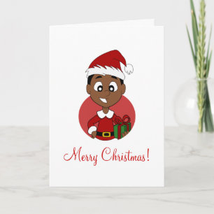 Cartes Pour Fêtes Annuelles Caricature pour garçon de Noël