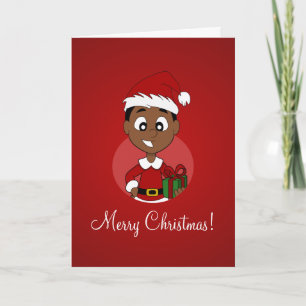Cartes Pour Fêtes Annuelles Caricature pour garçon de Noël