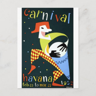 Cartes Pour Fêtes Annuelles Carnaval Havana Cuba Voyage Vintage