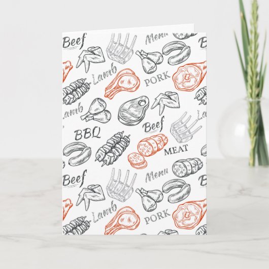 Cartes Pour Fêtes Annuelles Carnivore's Greeting Card (Devant)