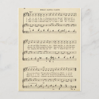 Cartes Pour Fêtes Annuelles Carol de Noël : "Jolly Old Santa Claus"