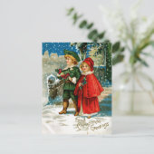 Cartes Pour Fêtes Annuelles Caroleurs de Noël (Debout devant)