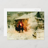 Cartes Pour Fêtes Annuelles Caroleurs ukrainiens de Noël (Devant / Derrière)