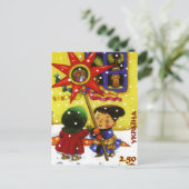 Cartes Pour Fêtes Annuelles Caroleurs ukrainiens de Noël (Debout devant)
