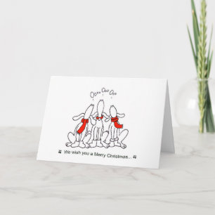 Cartes Pour Fêtes Annuelles caroling-chien-Noël-carte