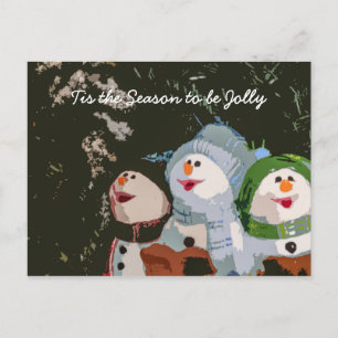 Cartes Pour Fêtes Annuelles Caroling Christmas Snowbirds