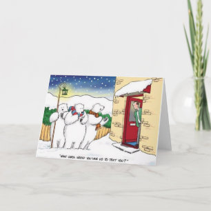 Cartes Pour Fêtes Annuelles Carols de Noël pour les ours polaires