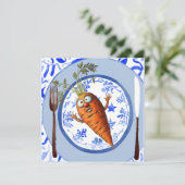 Cartes Pour Fêtes Annuelles Carottes carottes carottes cadre de Noël Légumes (Debout devant)