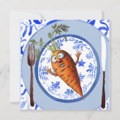 Cartes Pour Fêtes Annuelles Carottes carottes carottes cadre de Noël Légumes (Devant)