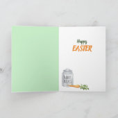 Cartes Pour Fêtes Annuelles Carottes pour le lapin de Pâques (Intérieur)