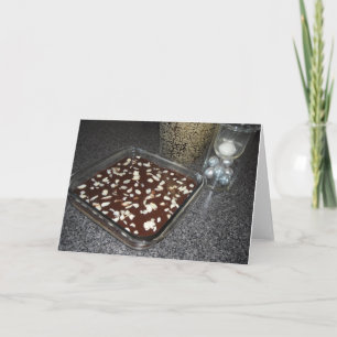 Cartes Pour Fêtes Annuelles Carrés au chocolat avec recette