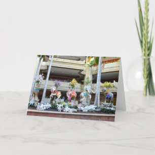 Cartes Pour Fêtes Annuelles Carrousel de Noël Animaux