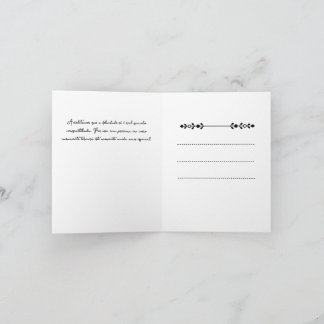 Cartes Pour Fêtes Annuelles Cartão de Festividades Folha Dupla casamento