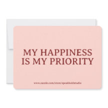 Carte-cadeau personnalisée d'amour-propre et de co
