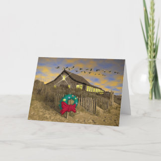 Cartes Pour Fêtes Annuelles Carte-h de Noël de Chambre de plage